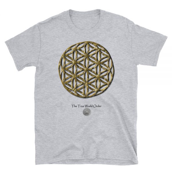 The True World Order "Flower of Life" Short-Sleeve Unisex T-Shirt, Sport Grey