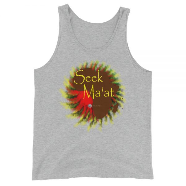 The True World Order "Seek Ma'at, Africa" Unisex Jersey Tank with Tear Away Label, Athletic Heather