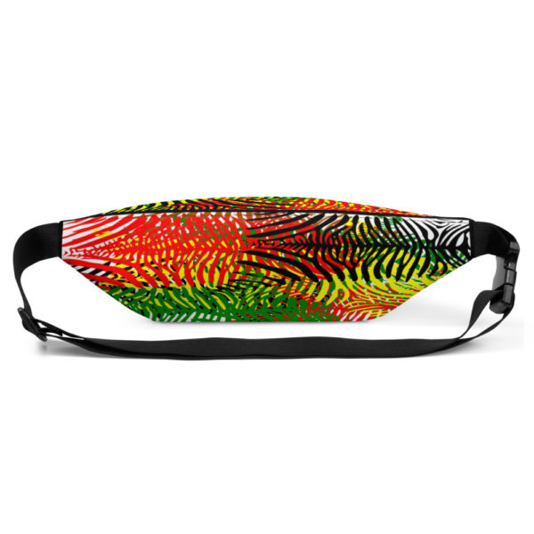 The True World Order “African Colors Zebra Print” Fanny Pack, Back