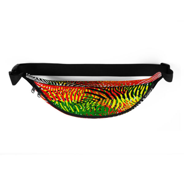 The True World Order “African Colors Zebra Print” Fanny Pack, Top