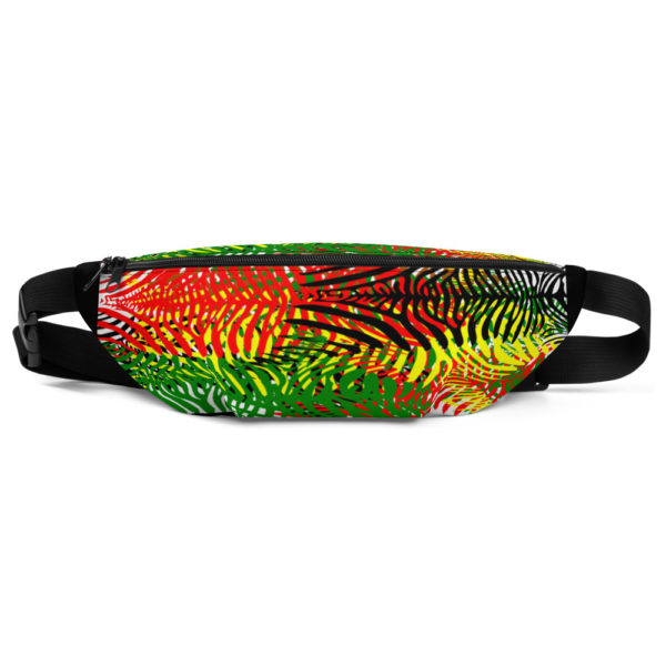 The True World Order “African Colors Zebra Print” Fanny Pack, Front