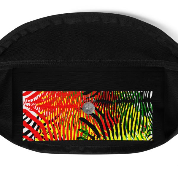 The True World Order “African Colors Zebra Print” Fanny Pack, Pocket