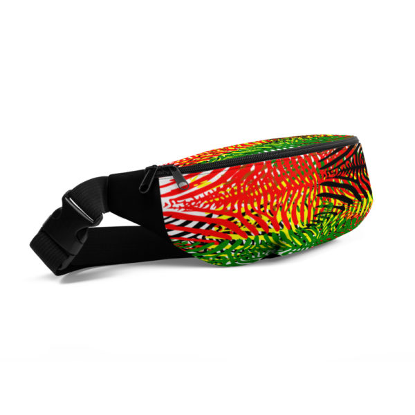 The True World Order “African Colors Zebra Print” Fanny Pack, Side