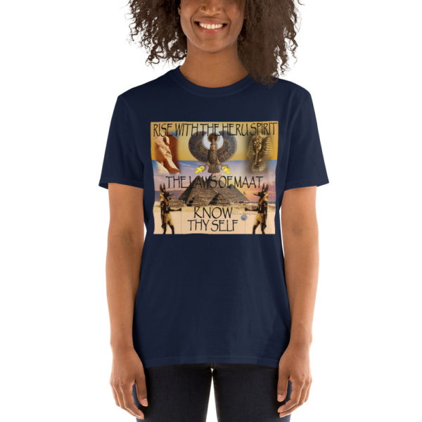 The True World Order “Heru Spirit, Know Thy Self” Short-Sleeve Unisex T-Shirt, Navy