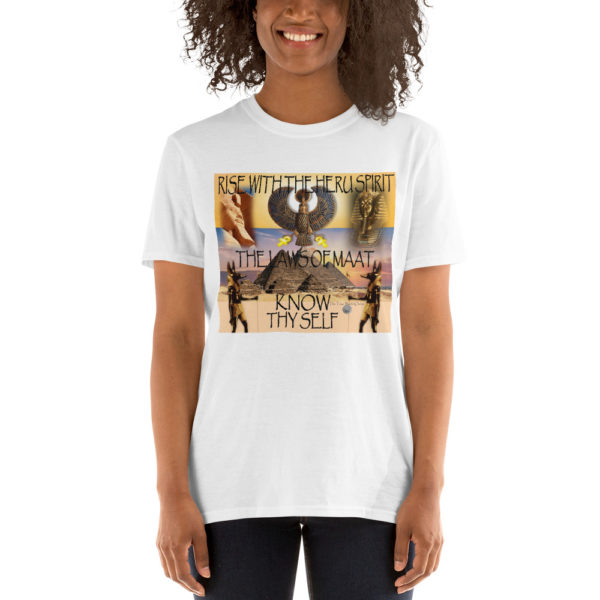 The True World Order “Heru Spirit, Know Thy Self” Short-Sleeve Unisex T-Shirt, White