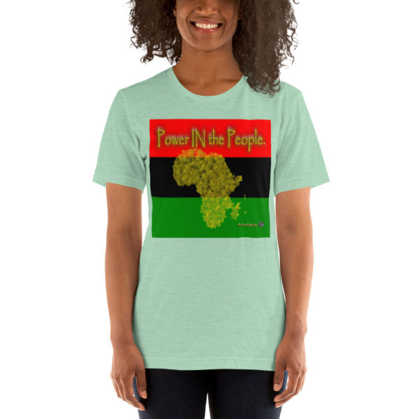 The True World Order “Power IN the People” Short-Sleeve Unisex T-Shirt, Heather Prism Mint