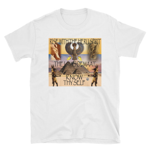 The True World Order “Heru Spirit, Know Thy Self” Short-Sleeve Unisex T-Shirt, White