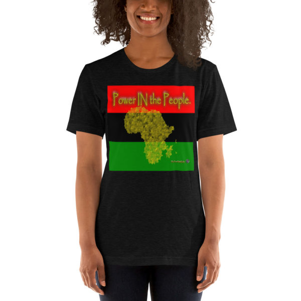 The True World Order “Power IN the People” Short-Sleeve Unisex T-Shirt, Black Heather