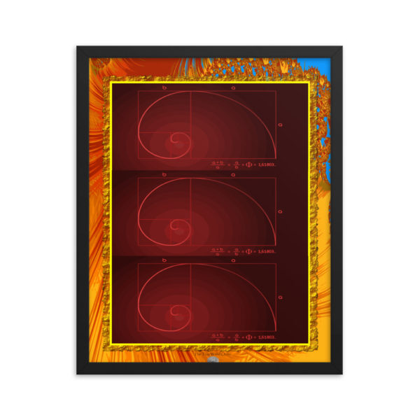 The True World Order "Golden Ratio Power In Numbers" Framed Poster, 16x20