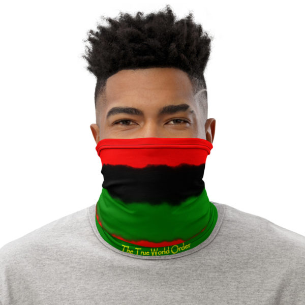 The True World Order “Red, Black and Green” Neck Gaiter