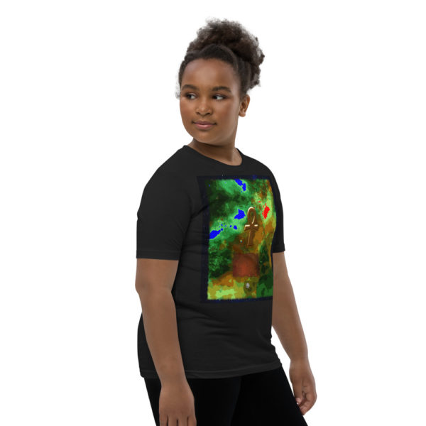 The True World Order “Ankh, Galaxy and Golden Ratio” Youth Short Sleeve T-Shirt, Black