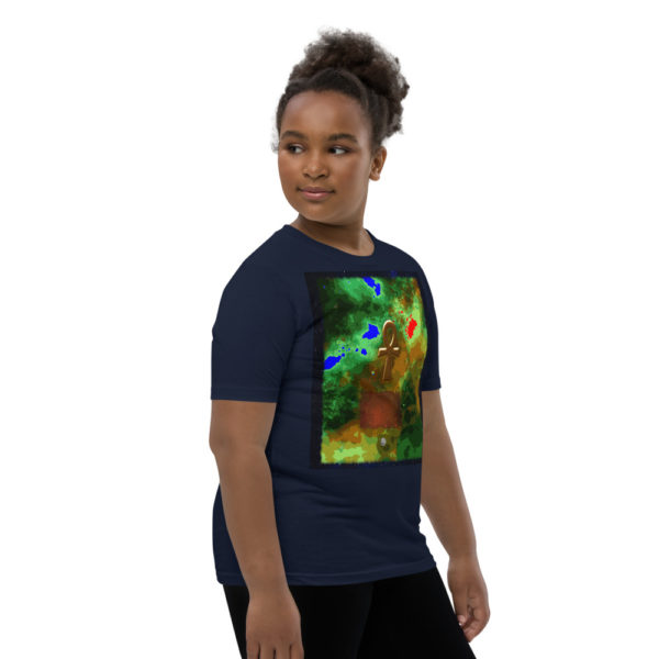 The True World Order “Ankh, Galaxy and Golden Ratio” Youth Short Sleeve T-Shirt, Navy