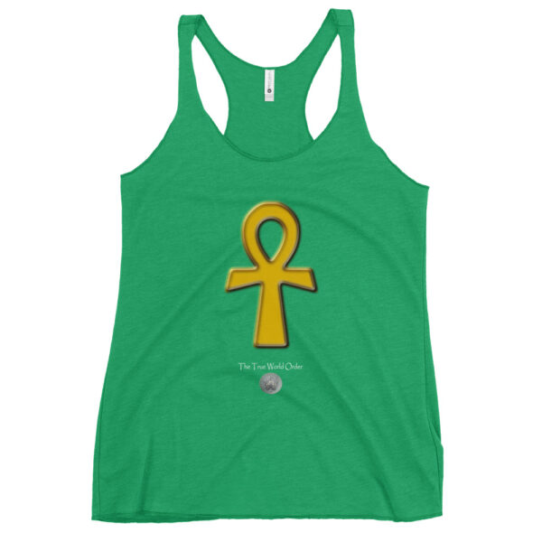 The True World Order “Golden Ankh” Women's Racerback Tank Flat Envy